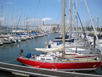 Bay beach boat photo