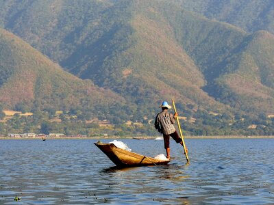 Fishing net paddle photo