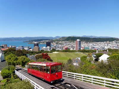 Cable Car from Willington Harbor, New Zealand