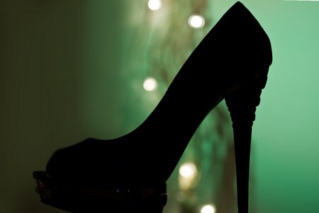 Paragraphs high heeled shoes fashionable photo