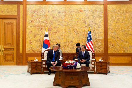 President Trump and First Lady Melania Trump visit South Korea