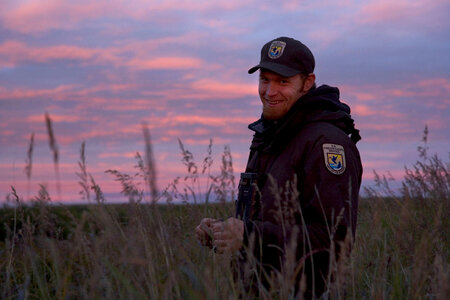 U.S. Fish and Wildlife Service Employee on Selawik National Wildlife Refuge photo