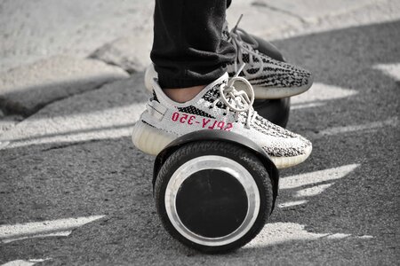 Skateboarding sneakers technology photo