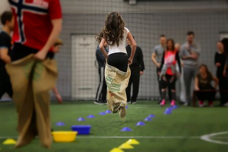 Sack race game photo