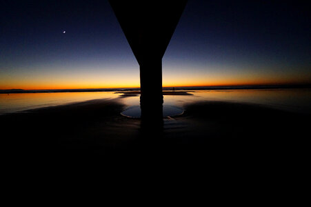 Watching Dusk Landscape in Christchurch, New Zealand photo