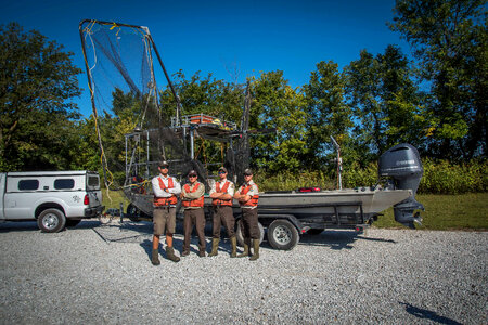 Crew of the U.S. Fish and Wildlife Service boat, The Magna Carpa-3