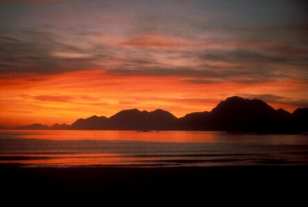 Island sunset photo