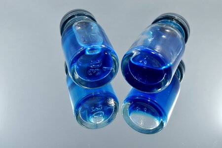 Beautiful biochemistry blue photo