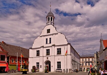 Wolgast marketplace old town hall photo