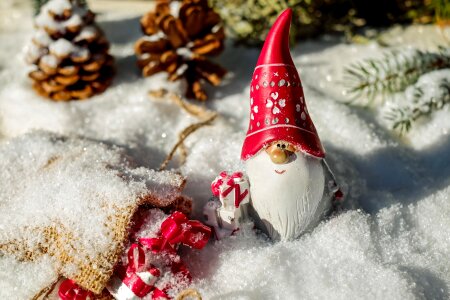 Snow and Toy Santa Claus photo