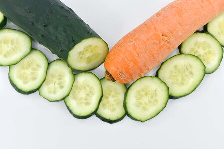 Antioxidant carrot cucumber photo