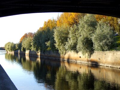 Waterway reflections bridge