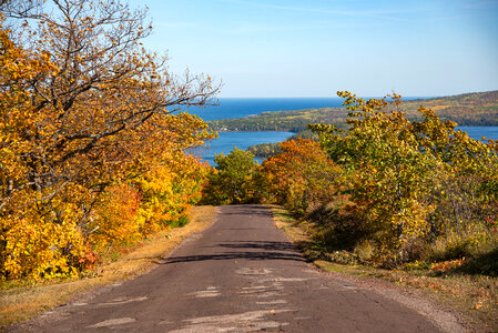Road on Brock Mountain Driveway during Autumn