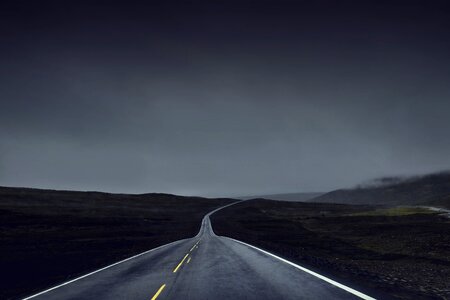 Lonely road photo