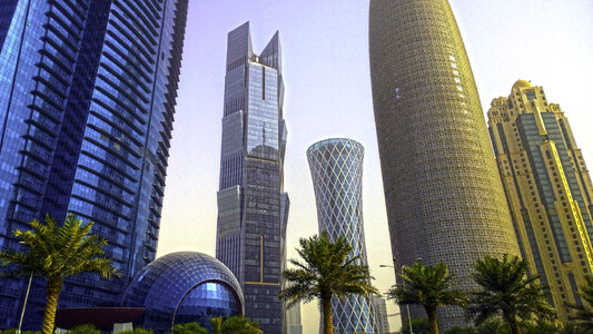 Doha's West Bay area in Qatar
