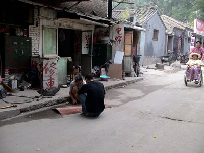 Beijing historic center human photo