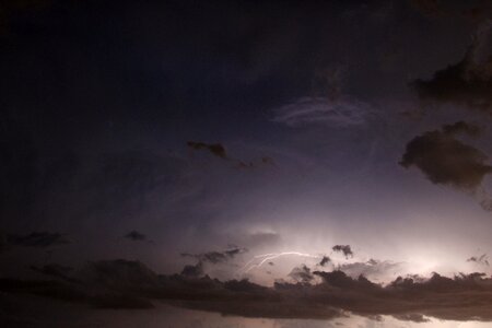 Night weather storm photo