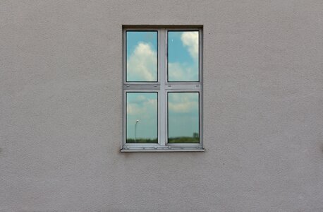 Sky reflection reflection in the window