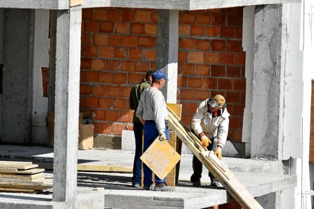 Building construction construction worker photo