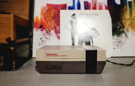 Vintage Nes Gaming System photo