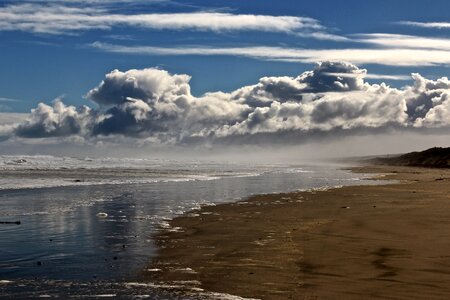 Clouds over the Beach photo