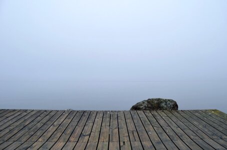 Dock quay fog