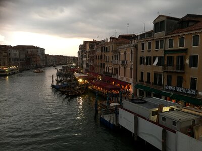 Landscape of Grand Canal Venice Italy photo