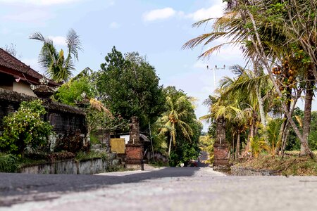 Balinese street on the West of island. Bali