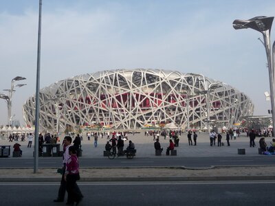 Olympics landmark construction photo