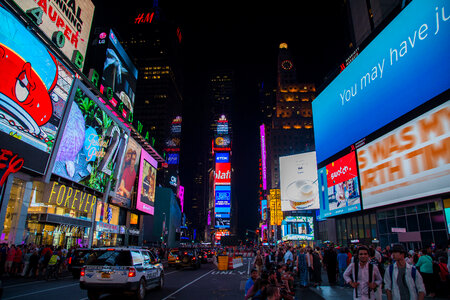 New York Times Square at Night photo