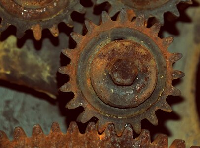 Brown cast iron detail photo