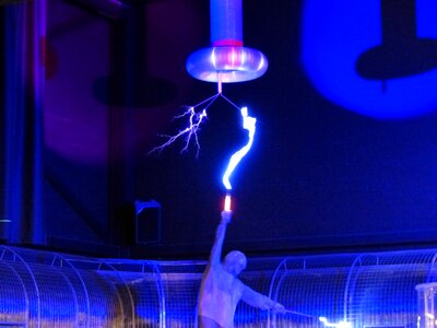 High voltage experimental physics demonstration photo