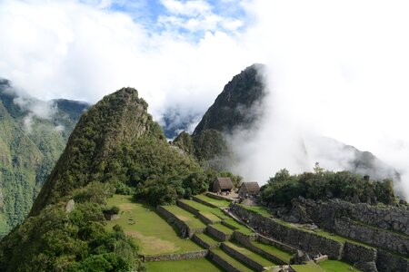 Machu Picchu is a UNESCO World Heritage Site in Peru photo