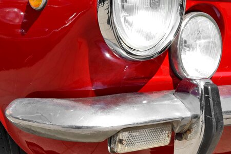 Car bumper headlight