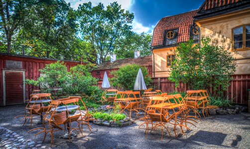 Dining outdoors sweden photo