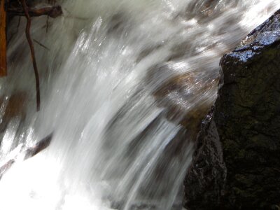 Frozen water waterfall