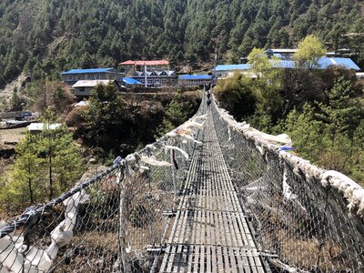 Himalayas trail on the way to Everest base camp photo