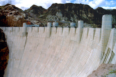 Looking at Hoover Dam, Nevada