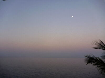 Kerala India Sea Moon photo