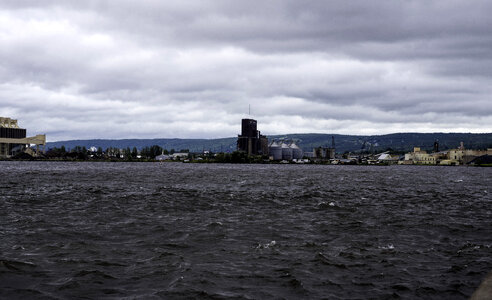 Partial Skyline of Duluth from Lake Superior in Minnesota photo