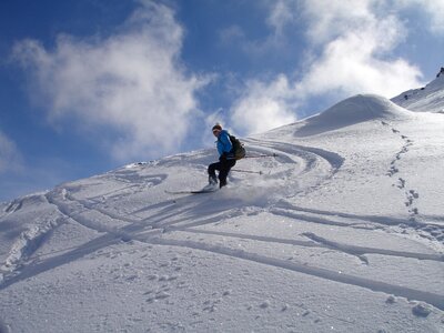 Ski touring skitouren goers outdoor photo