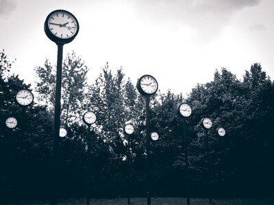 Clock face art düsseldorf photo