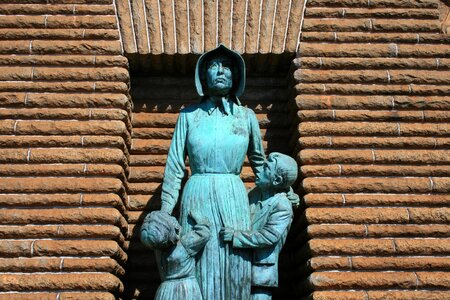Woman children boy