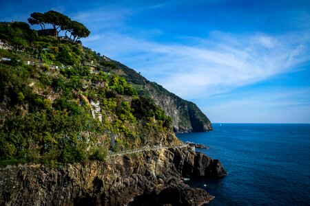 Cliff beach amalfi coast photo