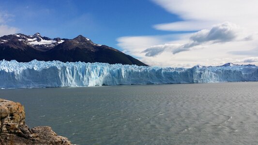 Andes el calafate glacier lake photo