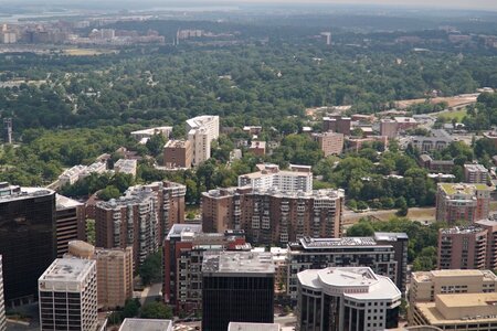 An aerial view of Arlington County