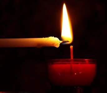 Burn candle candlelight