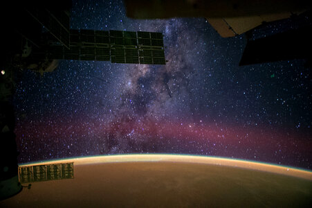 Milky Way Viewed From the International Space Station photo