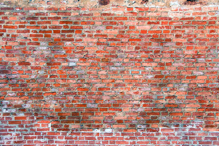 Red brick wall photo