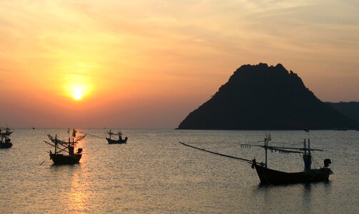 Boat sea seashore photo